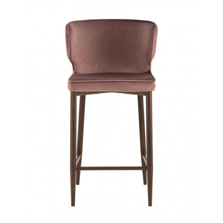 Матео велюр пыльно-розовый ножки дерево