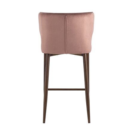 Матео велюр пыльно-розовый ножки дерево