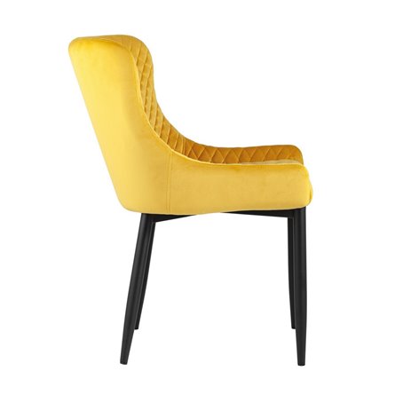 Ститч ткань велюр оранжевый прострочка и черные металлические ножки