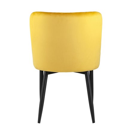 Ститч ткань велюр оранжевый прострочка и черные металлические ножки