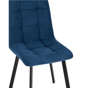 Ститч ткань велюр серый прострочка, черные металлические ножки Ститч ткань велюр серый прострочка, черные металлические ножки