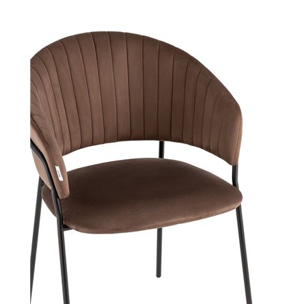 Монарх черный обивка плотная ткань, металлические ножки