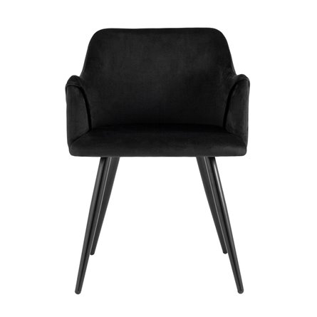 Монарх черный обивка плотная ткань, металлические ножки