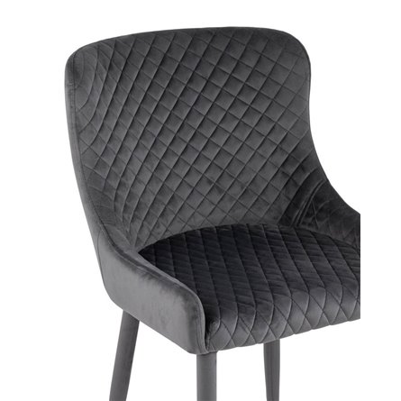 Ститч ткань велюр серый, ножки обиты велюром