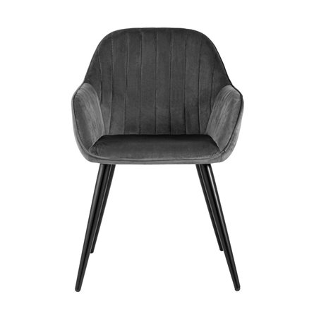 Кристи серое мягкое обивка велюр