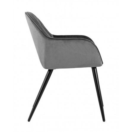 Кристи серое мягкое обивка велюр