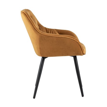 Алекса терракотовый обивка велюр ножки металл цвет черный