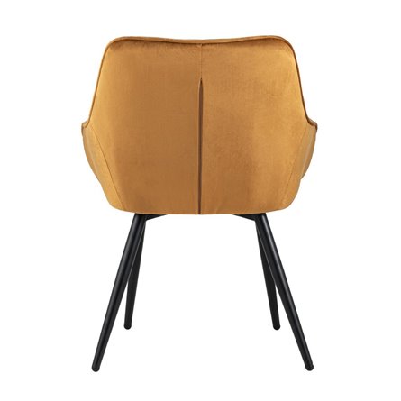 Алекса терракотовый обивка велюр ножки металл цвет черный