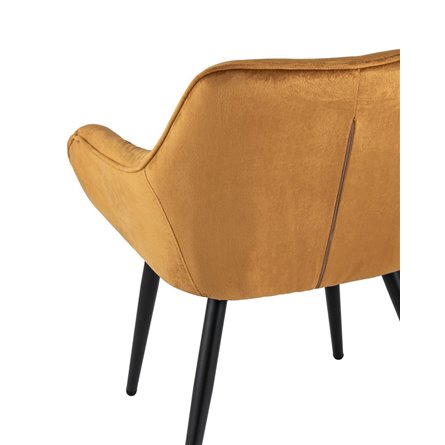 Алекса терракотовый обивка велюр ножки металл цвет черный