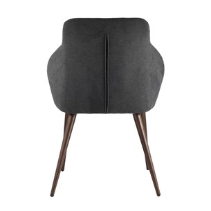 Квини серый обивка плотная ткань, стальные ножки