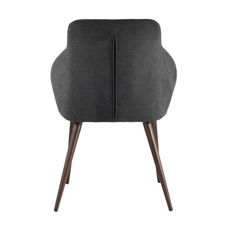 Квини серый обивка плотная ткань, стальные ножки