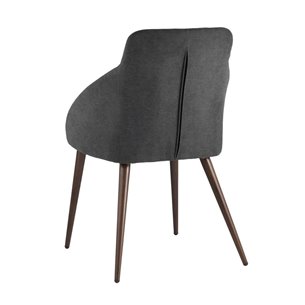 Квини серый обивка плотная ткань, стальные ножки