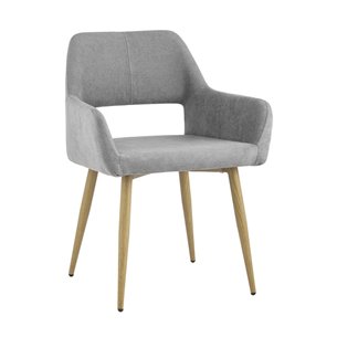 Кромвель серый обивка плотная ткань, металлические ножки