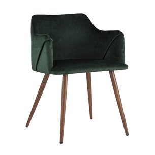 Монарх зеленый обивка плотная ткань, стальные ножки