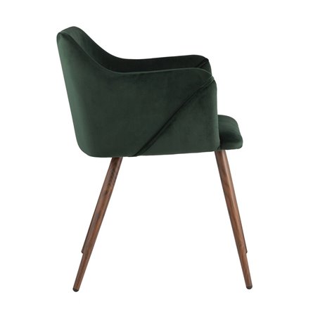 Монарх зеленый обивка плотная ткань, стальные ножки