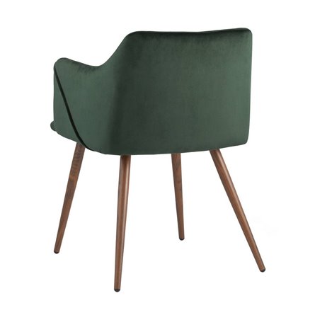 Монарх зеленый обивка плотная ткань, стальные ножки