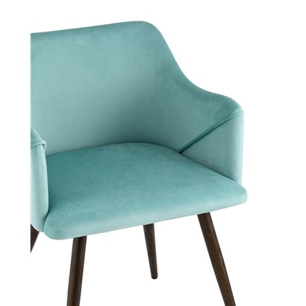 Монарх голубой, широкая эргономичная спинка, удобные подлокотники, обивка плотная ткань, металли