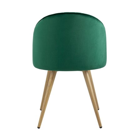 Лион Страйпс зеленый обивка из велюра спинка с вертикальной прострочкой металлический каркас с п