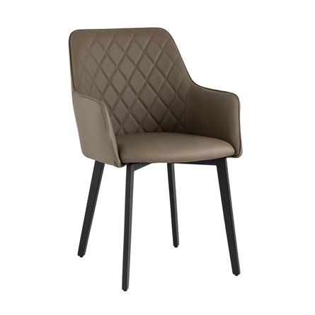 Прайм экокожа коричневый полипропилен,стальные черные ножки