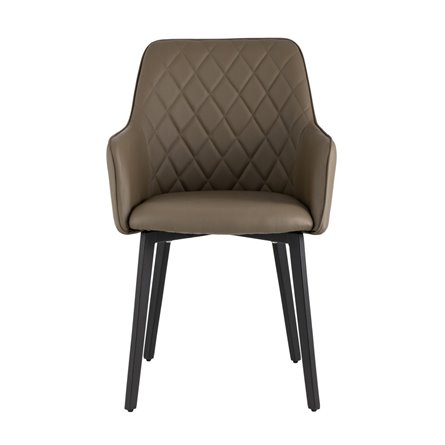 Прайм экокожа коричневый полипропилен,стальные черные ножки