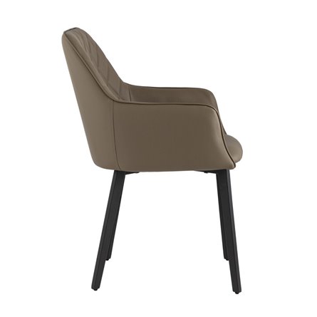 Прайм экокожа коричневый полипропилен,стальные черные ножки