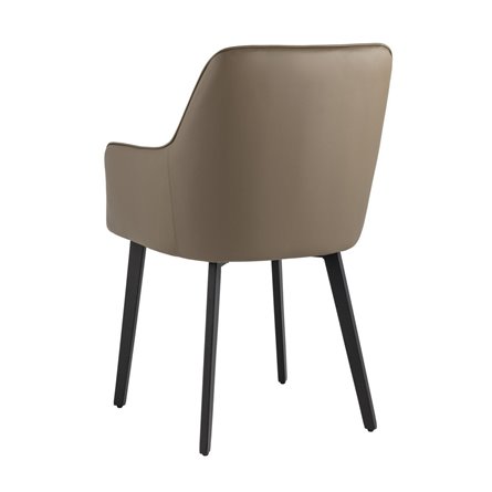 Прайм экокожа коричневый полипропилен,стальные черные ножки