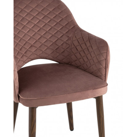 Венера диамант велюр пыльно-розовый мебельная ткань велюр