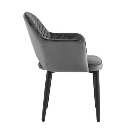 Венера диамант велюр серый металлический каркас