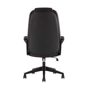 TopChairs ST-CYBER 8 RED ткань/экокожа черный/красный