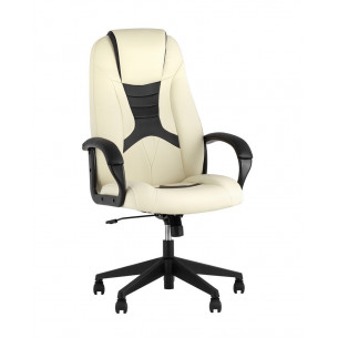 TopChairs ST-CYBER 8 белый/черный эко.кожа крестовина пластик