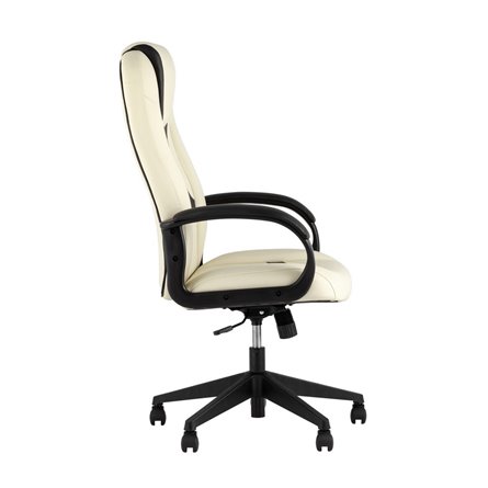 TopChairs ST-CYBER 8 белый/черный эко.кожа крестовина пластик