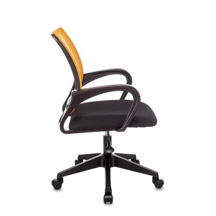 TopChairs ST-Basic офисное сетка/ткань оранжевый крестовина пластик механизм Пиастра