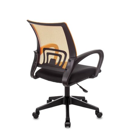 TopChairs ST-Basic офисное сетка/ткань оранжевый крестовина пластик механизм Пиастра