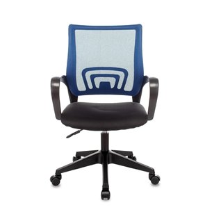 TopChairs ST-Basic офисное сетка/ткань синий крестовина пластик механизм Пиастра