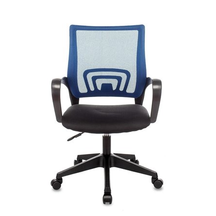 TopChairs ST-Basic офисное сетка/ткань синий крестовина пластик механизм Пиастра