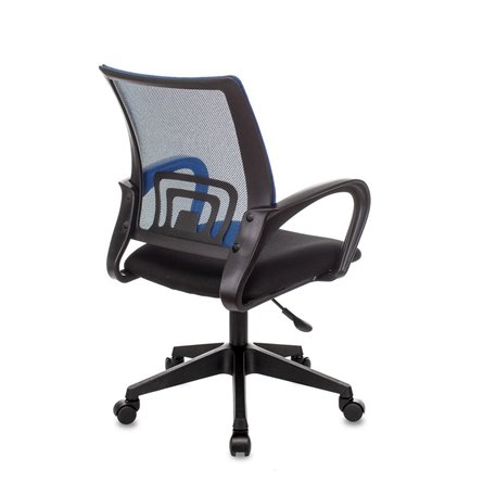 TopChairs ST-Basic офисное сетка/ткань синий крестовина пластик механизм Пиастра