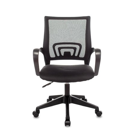 TopChairs ST-Basic офисное сетка/ткань черный крестовина пластик механизм Пиастра