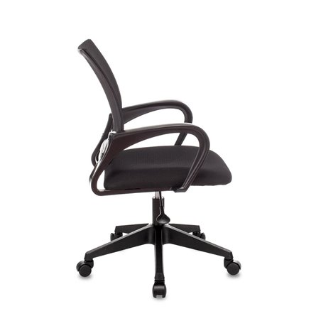 TopChairs ST-Basic офисное сетка/ткань черный крестовина пластик механизм Пиастра