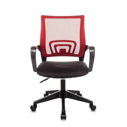 TopChairs ST-Basic офисное сетка/ткань красный крестовина пластик механизм Пиастра