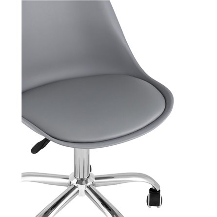 BLOK NEW пластиковый серый подушка из экокожи крестовина металл