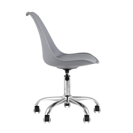 BLOK NEW пластиковый серый подушка из экокожи крестовина металл