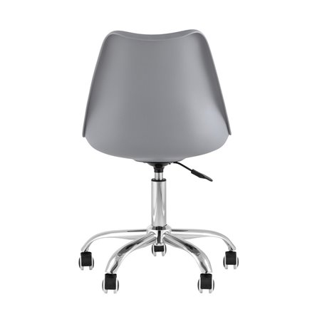 BLOK NEW пластиковый серый подушка из экокожи крестовина металл