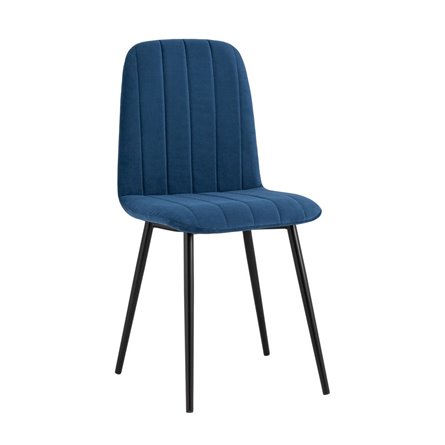 Easy велюр синий ножки металл черные