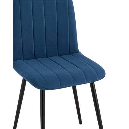 Easy велюр синий ножки металл черные