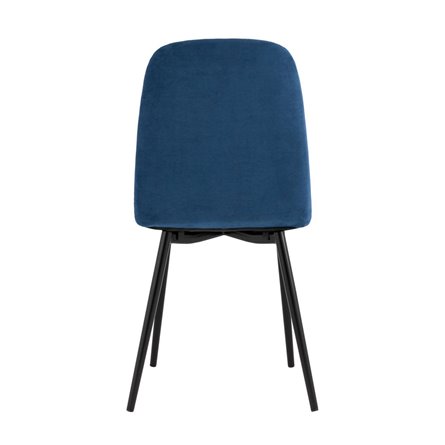 Easy велюр синий ножки металл черные