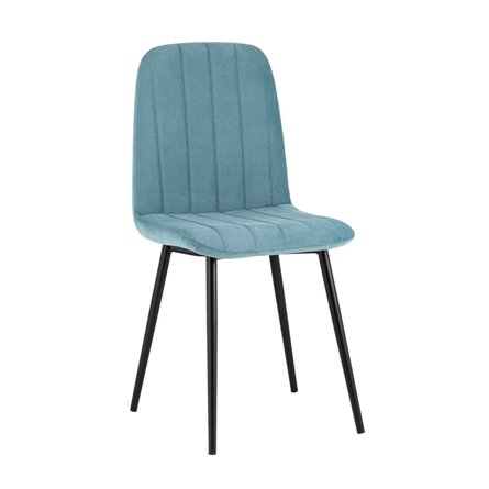 Easy велюр пыльно-голубой ножки металл черные