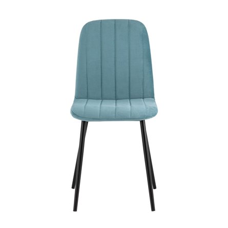 Easy велюр пыльно-голубой ножки металл черные