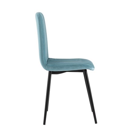 Easy велюр пыльно-голубой ножки металл черные