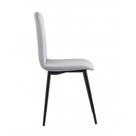 Easy велюр светло-серый ножки металл черные