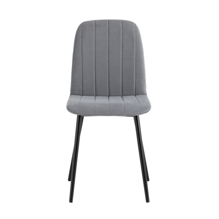 Easy велюр серый ножки металл черные